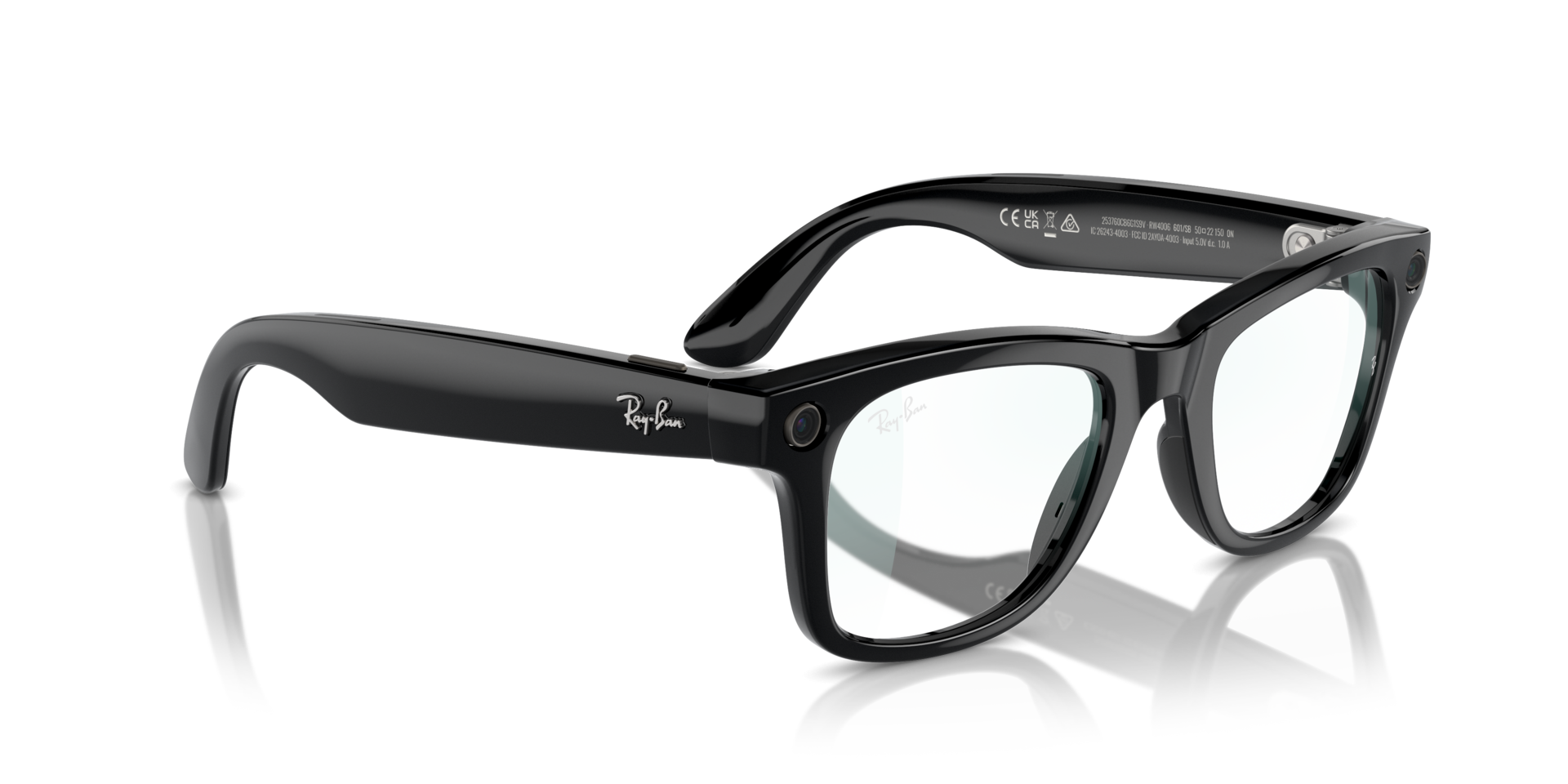 Ray-Ban | Meta Wayfarer Large Shiny Black - Premium Meta Wayfarer from Ray-Ban - Just Rs. 29900! Shop now at Laxmi Opticians