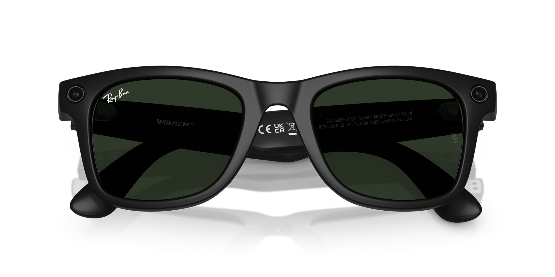 Ray-Ban | Meta Wayfarer Large Matte Black - Premium Meta Wayfarer from Ray-Ban - Just Rs. 35700! Shop now at Laxmi Opticians