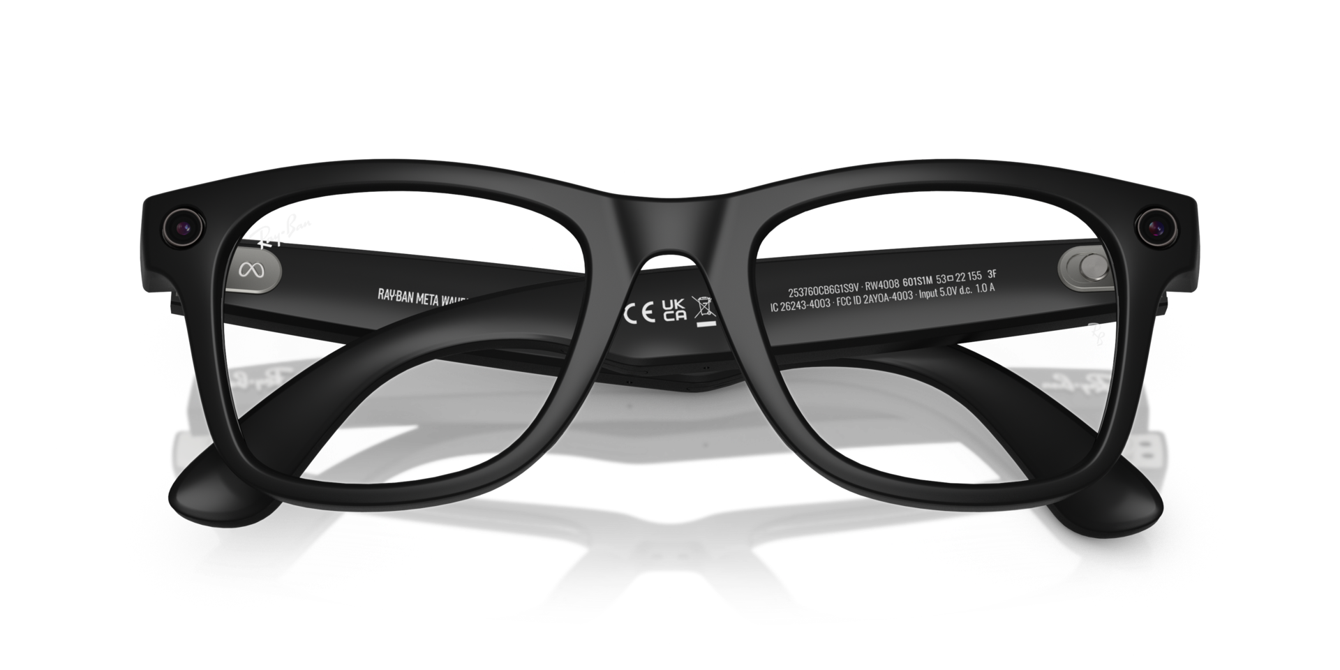 Ray-Ban | Meta Wayfarer Large Matte Black - Premium Meta Wayfarer from Ray-Ban - Just Rs. 35700! Shop now at Laxmi Opticians