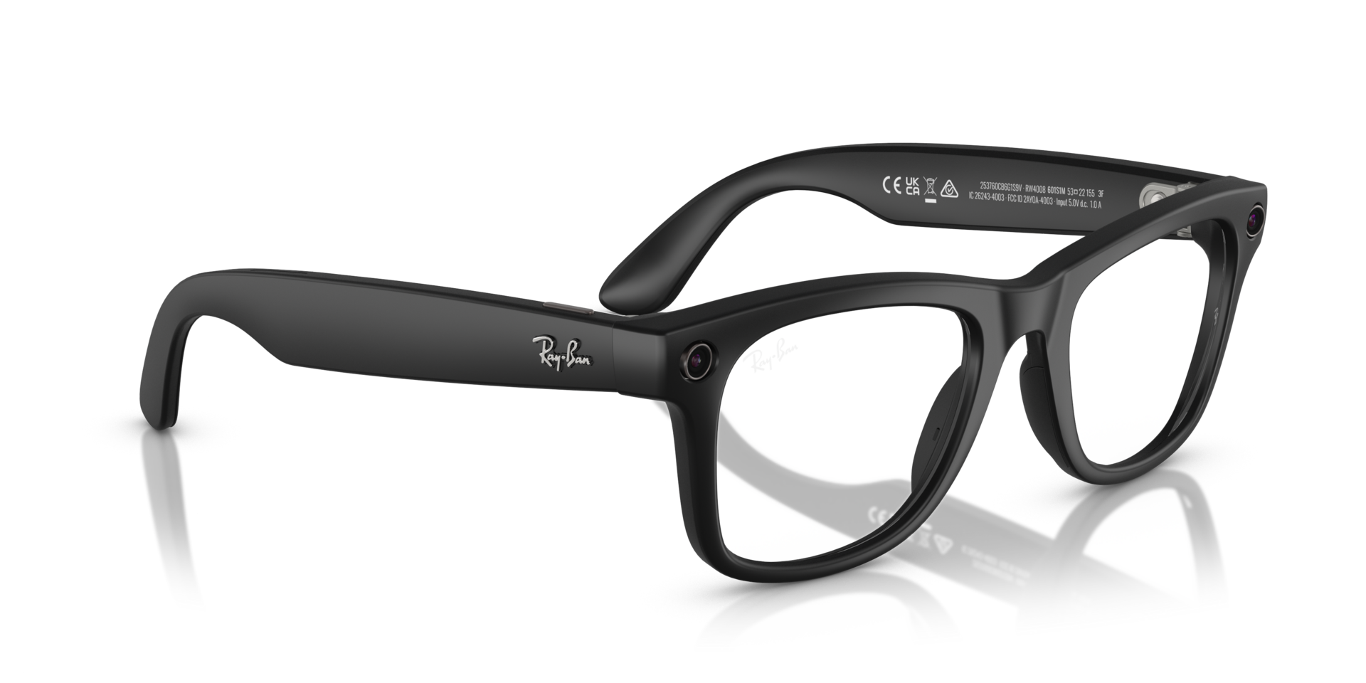 Ray-Ban | Meta Wayfarer Large Matte Black - Premium Meta Wayfarer from Ray-Ban - Just Rs. 35700! Shop now at Laxmi Opticians