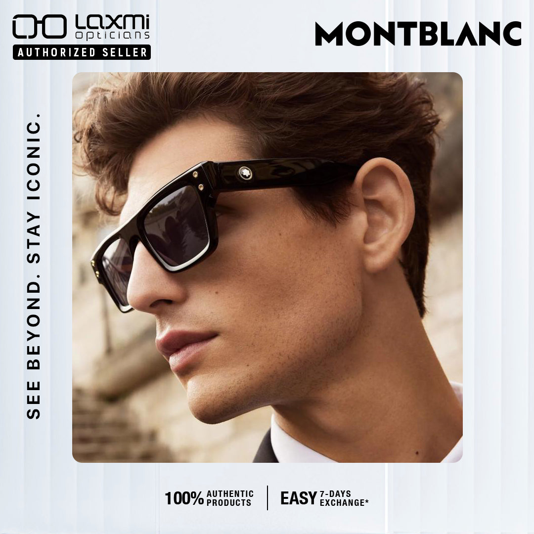 Mont Blanc-MB0253S-52-001 Sunglasses - Premium Sunglasses from Mont Blanc - Just Rs. 26800! Shop now at Laxmi Opticians