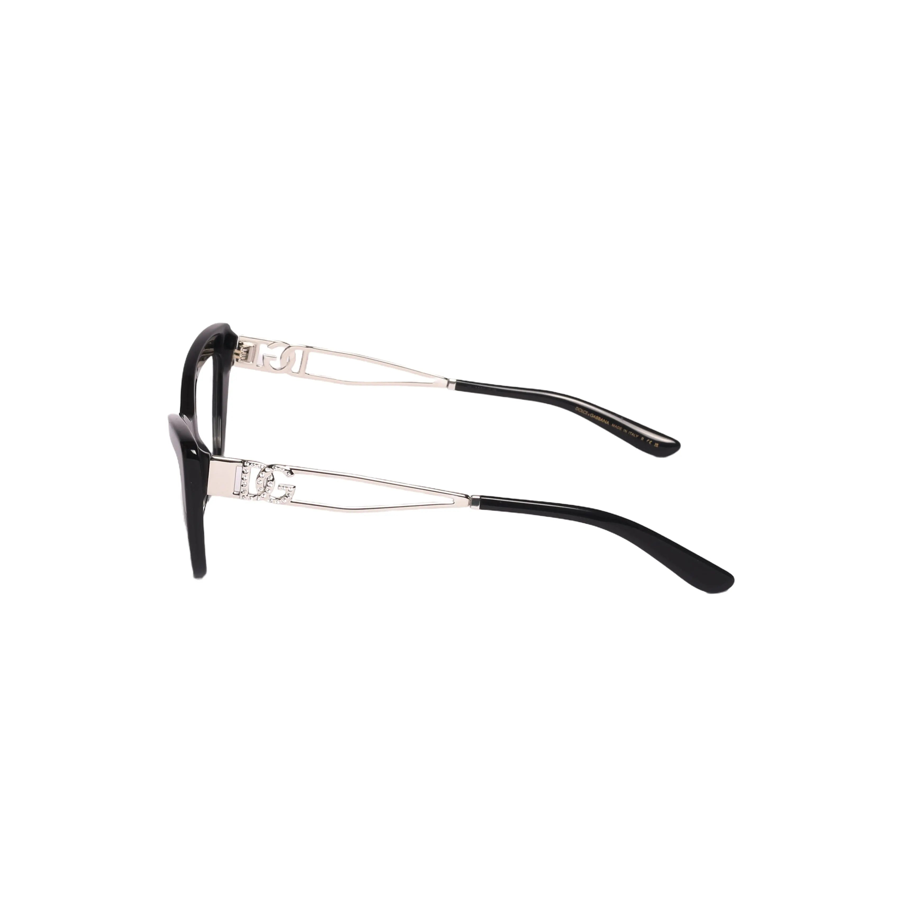 Dolce & Gabbana (D&G) DG 3375B-53-5015 EyeglassesFeel elegant and stylish in Dolce &amp; Gabbana (D&amp;G) DG 3375B-53-5015 Eyeglasses. These glasses offer a unique, cutting-edge style that will turn heads and makeEyeglasses