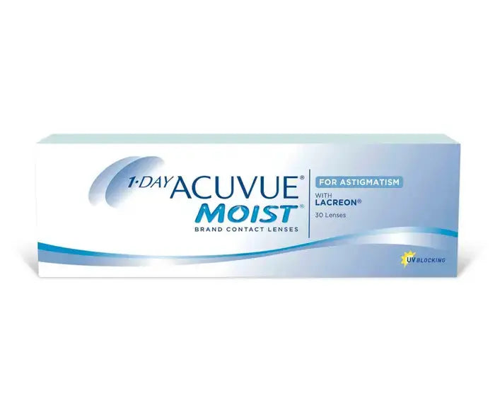 Johnson & Johnson 1-Day Acuvue Moist for Astigmatism Contact Lenses - Premium Daily Contact lenses from Johnson & Johnson - Just Rs. 2410! Shop now at Laxmi Opticians