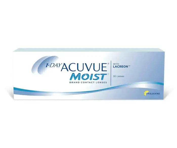 Johnson & Johnson 1-Day Acuvue Moist Contact Lenses - Premium Daily Contact lenses from Johnson & Johnson - Just Rs. 1995! Shop now at Laxmi Opticians