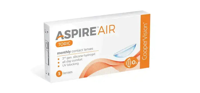 Cooper Vision Aspire AIR  Toric  for Astigmatism Contact Lenses - Premium Monthly Contact lenses from CooperVision - Just Rs. 1195! Shop now at Laxmi Opticians
